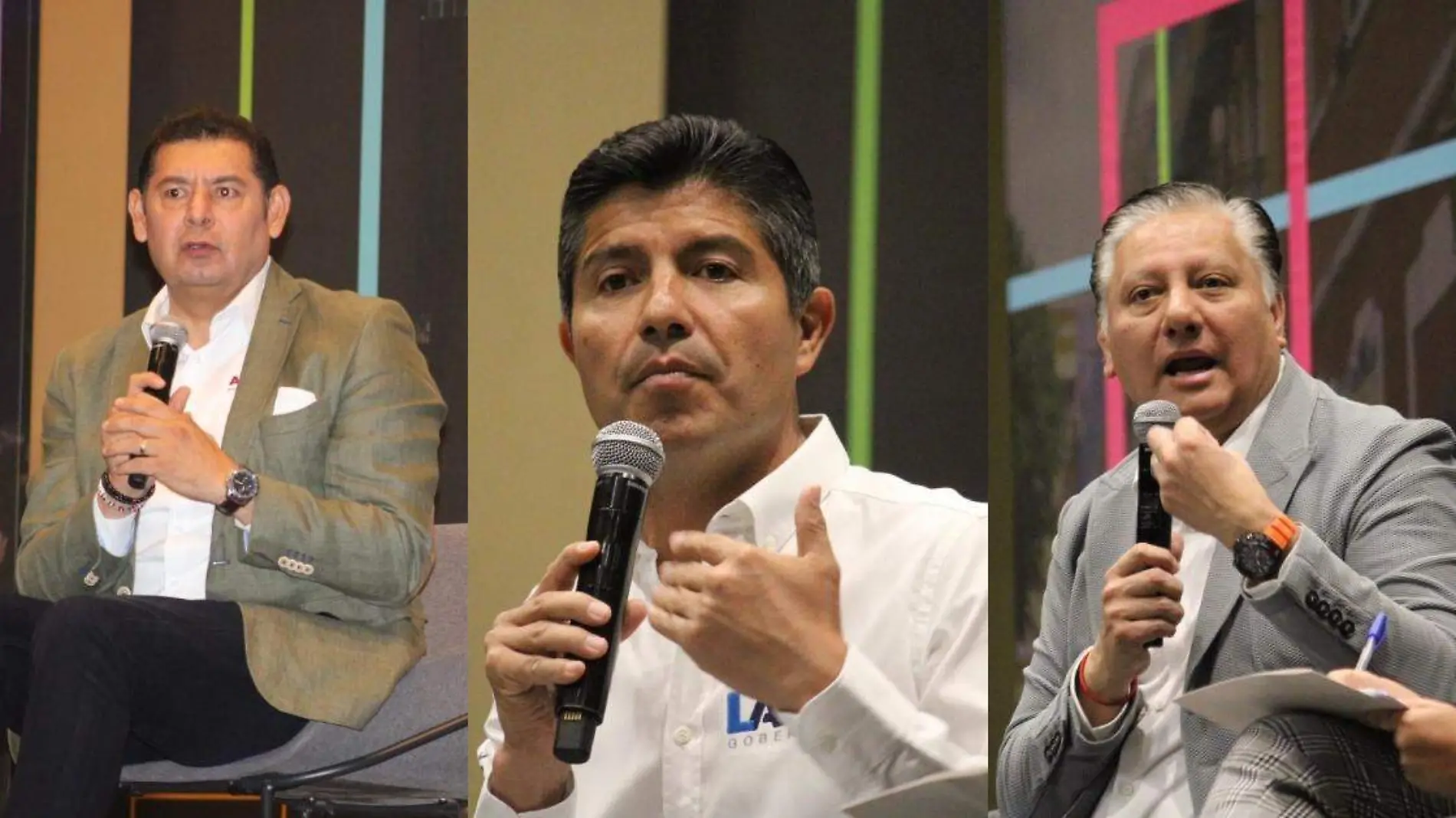 Alejandro Armenta Mier, Eduardo Rivera Pérez y Fernando Morales Martínez